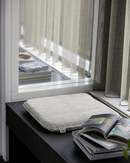 House Doctor - Siddehynde m. fyld, Cuun, Sort, Hvid, 48x48 cm