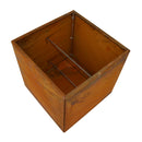 Krukke corten stål, 40 x 40 x 40cm, 2 mm med bund,Hortus