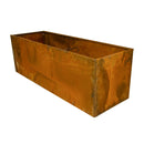 Højbed corten stål, 120 x 40 x 40 cm 2 mm, uden bund HORTUS