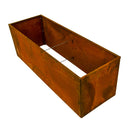 Højbed corten stål, 120 x 40 x 40 cm 2 mm, uden bund HORTUS