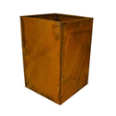 Krukke corten stål, 40 x 40 x 60cm, 2 mm med bund, Hortus