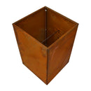 Krukke corten stål, 40 x 40 x 60cm, 2 mm med bund, Hortus