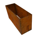 Højbed corten stål, 120 x 40 x 60 cm, 2 mm, uden bund Hortus