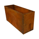 Højbed corten stål, 120 x 40 x 60 cm, 2 mm, uden bund Hortus