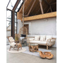 House Nordic- Grand Canyon Sofabord med glasplade, Ø60cm