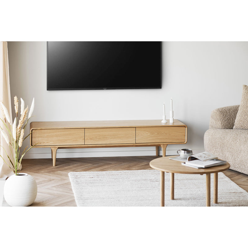 House Nordic – Jena Sofabord, Eg, Natur, Ø70 cm