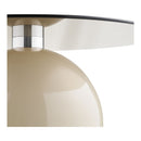 House Nordic - Ravello Sofabord Hærdet Glas/Metal Grå/Beige - Ø70 x 33 cm