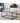 House Nordic Vita sofabord – Travertin look med sort stel – 90×60×45 cm