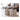 House Nordic Prague sofabord – Sæt af 2 – Rund, beige marmorlook – Ø38×H36 cm & Ø48×H40cm - Bolig og Haven