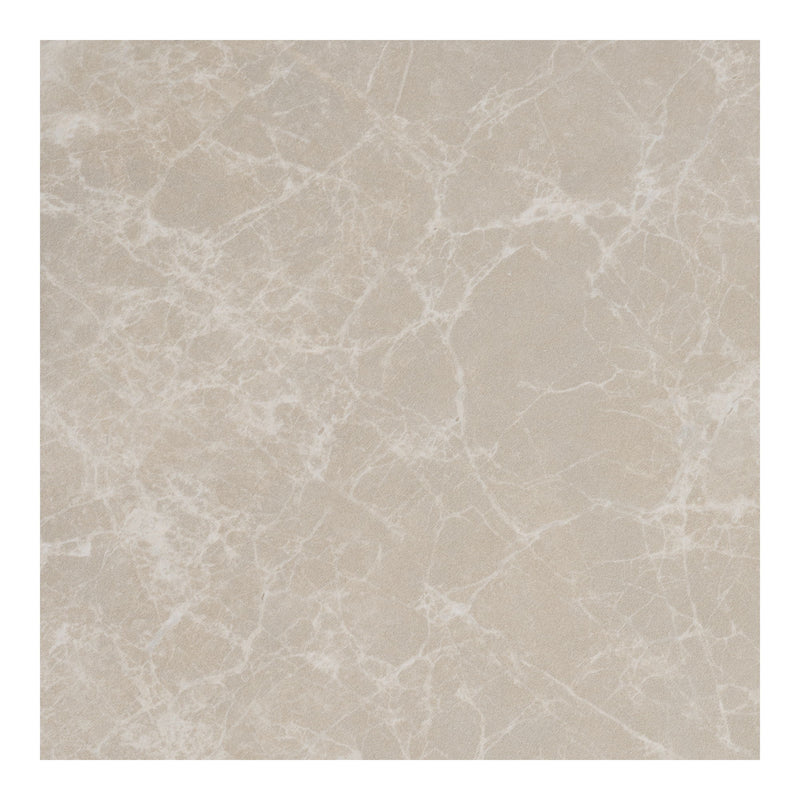 House Nordic Prague sofabord – Sæt af 2 – Rund, beige marmorlook – Ø38×H36 cm & Ø48×H40cm