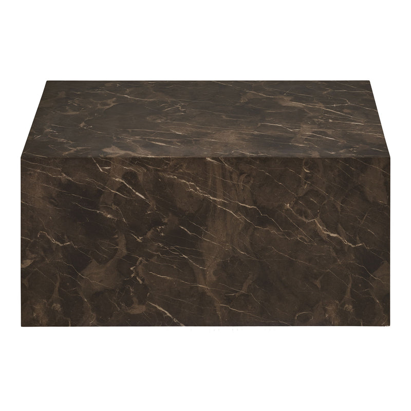 House Nordic - Prague sofabord – Brun marmorlook – 60×80×40 cm
