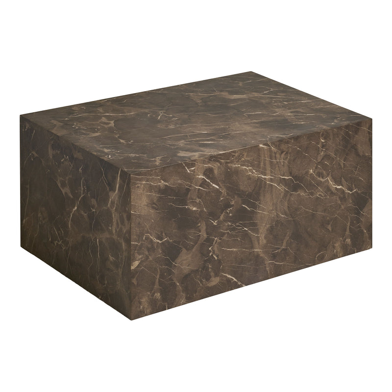 House Nordic - Prague sofabord – Brun marmorlook – 60×80×40 cm