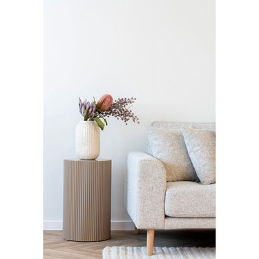 House Nordic - Farense Hjørnebord, Beige, Ø30,H:50cm - Bolig og Haven