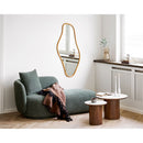 Noli sofabord, keramisk bordplade/askefiner, hvid/mørkebrun, Ø60cm