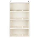 Ib laursen - Væghylde m/4 opdelte hylder 12 rum UNIKA, Hvid