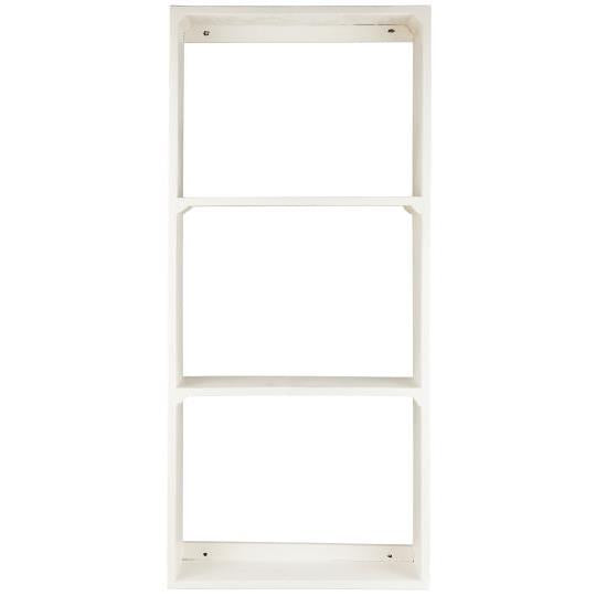 Ib Laursen - Væghylde m/3 hylder UNIKA, hvid, 40x90x12cm