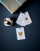 House Doctor - Gavemærker, Glitr, Hvid, Gylden, 12 stk.