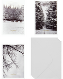 House Doctor Lykønskningskort Winter w. envelope Hvid