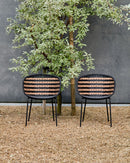 House Doctor - Lænestol, Hapur, Natur, Sort, 2 stk.