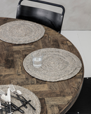 House Doctor - Dækkeservietter - 4 stk, Circle, Lysegrå