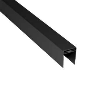 Hortus - Top/bundskinne til 84 x 84 mm stolpe t/lodret hegn, sort