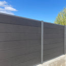 Hortus - Komposit F&N-profil børstet Premium Firenze hegnspakke 3 fag, 126,1 cm højde HORTUS