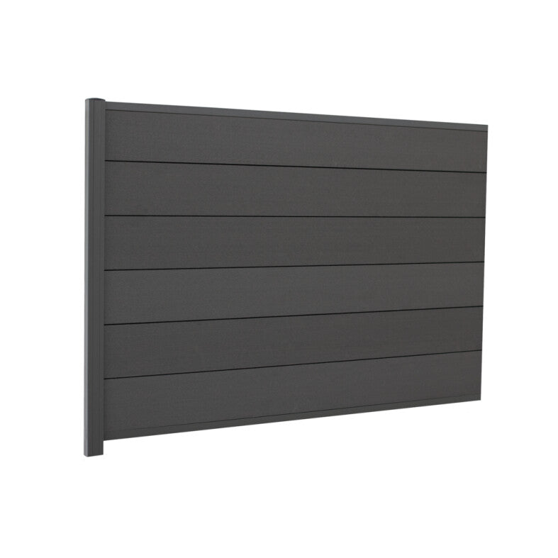 Hortus - Komposit F&N-profil børstet Premium Firenze hegnspakke 1 fag, H126,1 cm