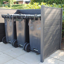 Hortus - Komposit skraldeskjul trælook Pisa H121 x B188 x D95 cm