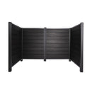 Hortus - Komposit skraldeskjul trælook Roma H121 x B256 x D95 cm