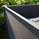 Hortus - Komposit skraldeskjul børstet Bologna H126 x B188 x D95 cm