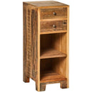 IB Laursen Sidebord UNIKA - Genanvendt Træ med 2 Skuffer og 2 Hylder