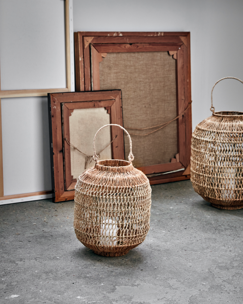 House Doctor - Lanterne, Dive, Natural, H34 cm