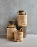 House Doctor - Opbevaringskurve, Stella, Natur, sæt af 3 stk.