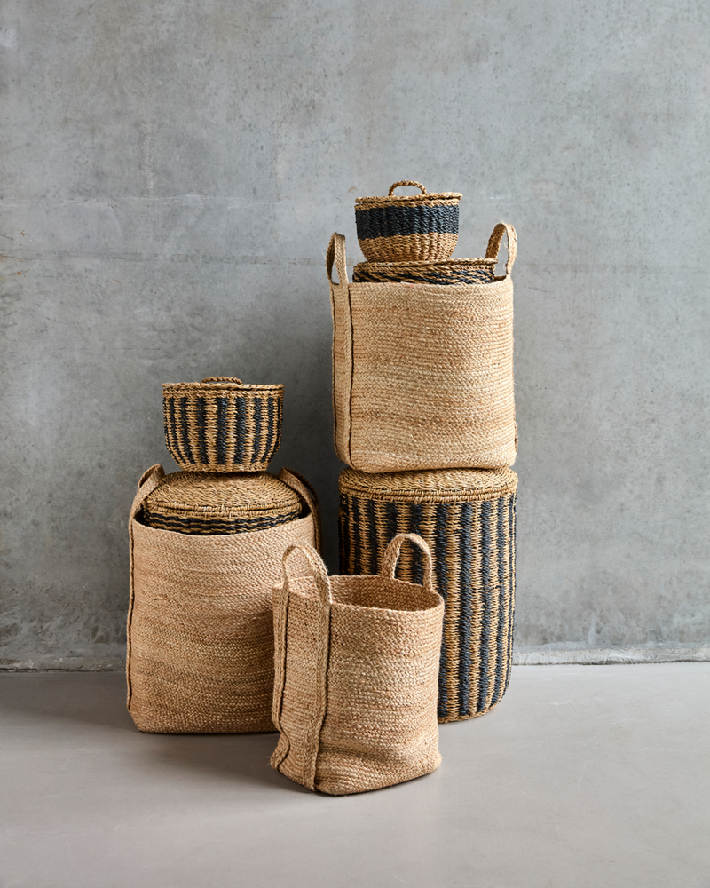 House Doctor - Opbevaringskurve, Stella, Natur, sæt af 3 stk.