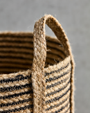 House Doctor - Opbevaringskurve, Dungi, Sort, Natural, sæt af 3 stk.