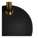 House Nordic - Sirone Hjørnebord Mangotræ/Stål Sort/Messing Look - Ø30 x 56 cm