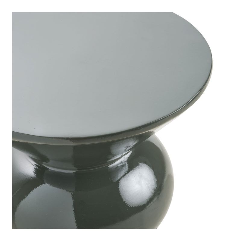 House Nordic - Rosolina Hjørnebord – Grøn Glasfiber, Ø34x41 cm