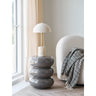 House Nordic - Rosolina Hjørnebord, glasfiber, brun, Ø35,5xH44 cm - Bolig og Haven