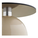 House Nordic - Ravello Hjørnebord, Hærdet Glas/Metal Grå/Beige - Ø40 x 52 cm