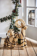 IB Laursen - Julebuk, m/brunt bånd, H43 cm