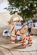 Ib Laursen - Julebuk m/rødt bånd, H43 cm