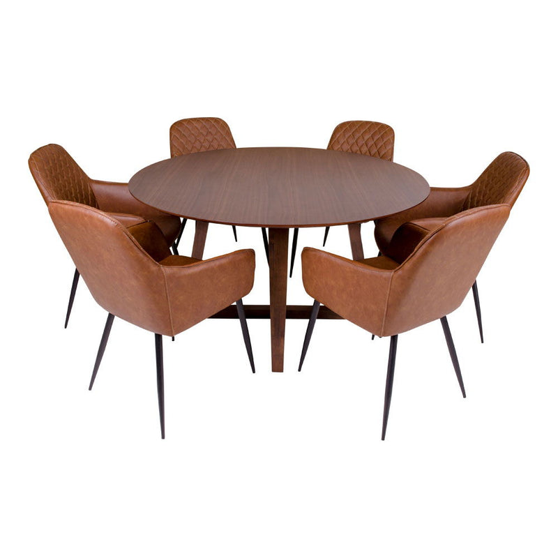 House Nordic - Hellerup Spisebord - valnød, Ø137 cm