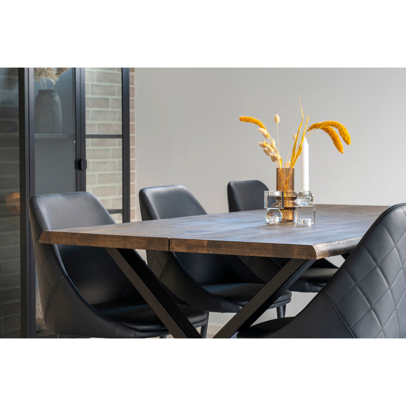 House Nordic - Toulon Spisebord - olieret eg med bølget kant - 200x95xh76x4 cm