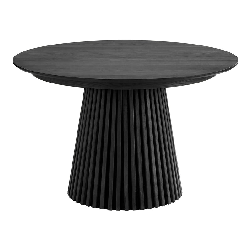 House Nordic - Osaka Spisebord Ø120-240 cm – Sort Egefiner m. 3 Tillægsplader