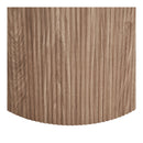 House Nordic – Athens spisebord, hvid keramisk bordplade og mørkebrun base, Ø120cm