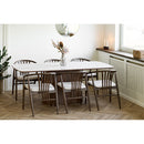 Noli Spisebord, keramisk bordplade, hvid marmorlook,askfiner, 90x200x76cm - Bolig og Haven