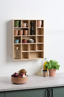 Day - Væghylde, Paulownia træ, 48,5X12X60,5cm