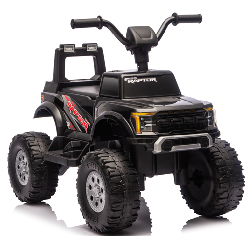 Ford F150 Black Elbil til Børn - 12V, Lys og Lyd, Fjernbetjening