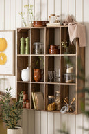 Ib Laursen - Høkerreol t/væg m/12 rum UNIKA, 87,5x100x18cm