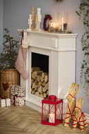 Ib Laursen - Julebuk m/rødt bånd, H43 cm